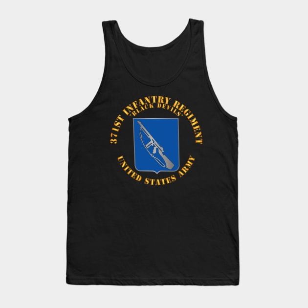 371st Infantry Regiment - DUI (V1) - Black Devils Tank Top by twix123844